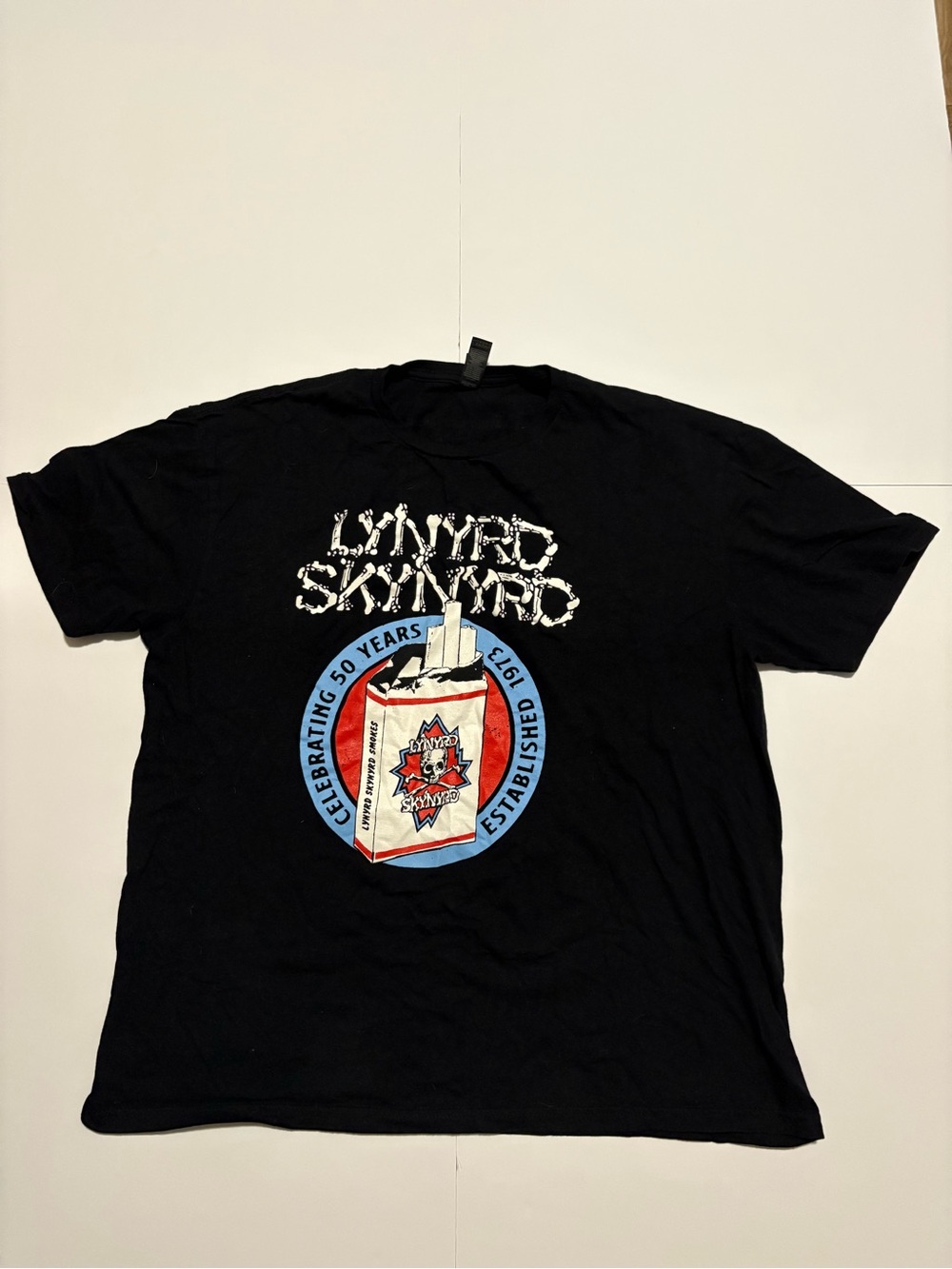 Lynyrd Skynyrd 2023 Tour 50 Years Graphic Band Tee Black XL
